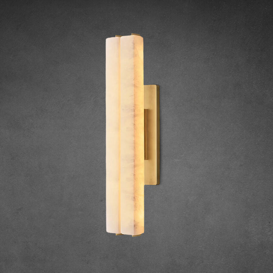 Auduban Alabaster Double Sconce - GILDLAMPS