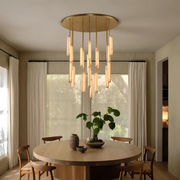 Auburn Alabaster Round Chandelier 24'' 40'' 56''
