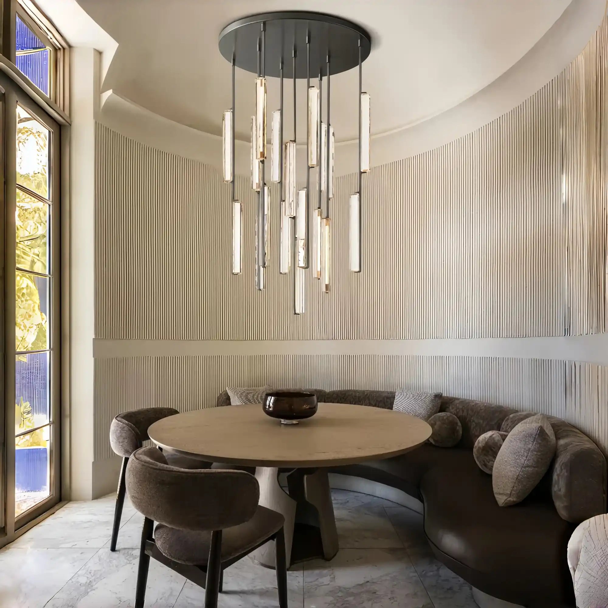 Auburn Crystal Round Chandelier 24‘’ 40‘’ 56‘’