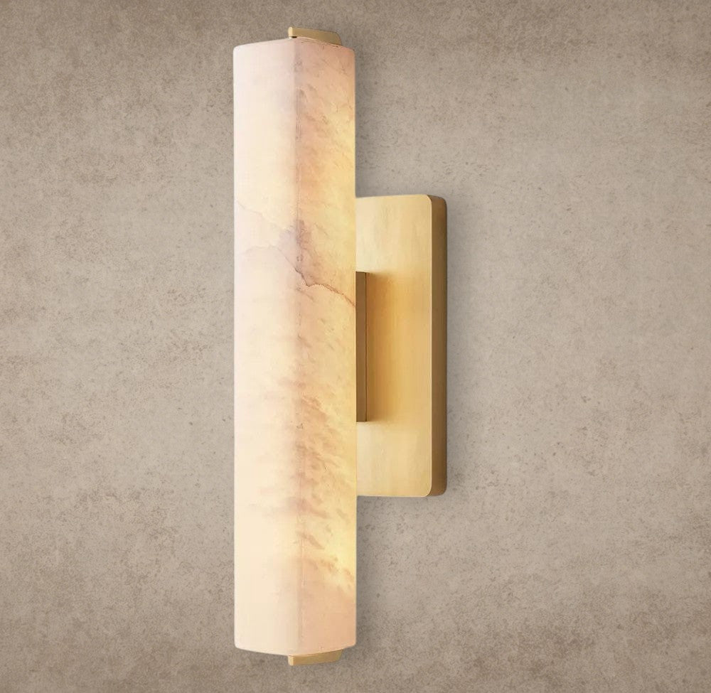 Audubon Alabaster Single Sconce