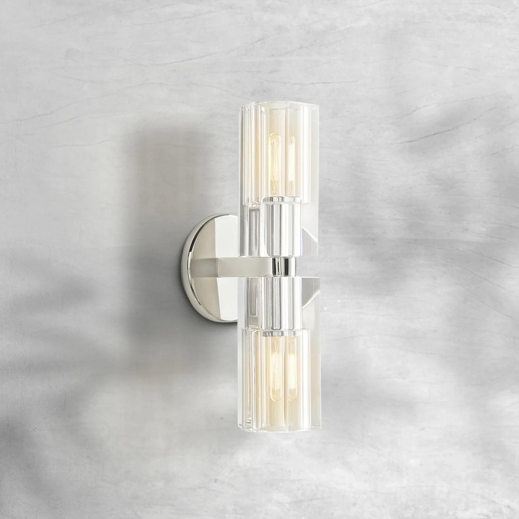 Auraline Crystal 2 Lights Wall Sconce - GILDLAMPS