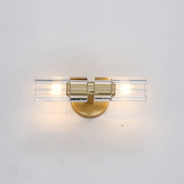 Auraline Crystal 2 Lights Wall Sconce - GILDLAMPS