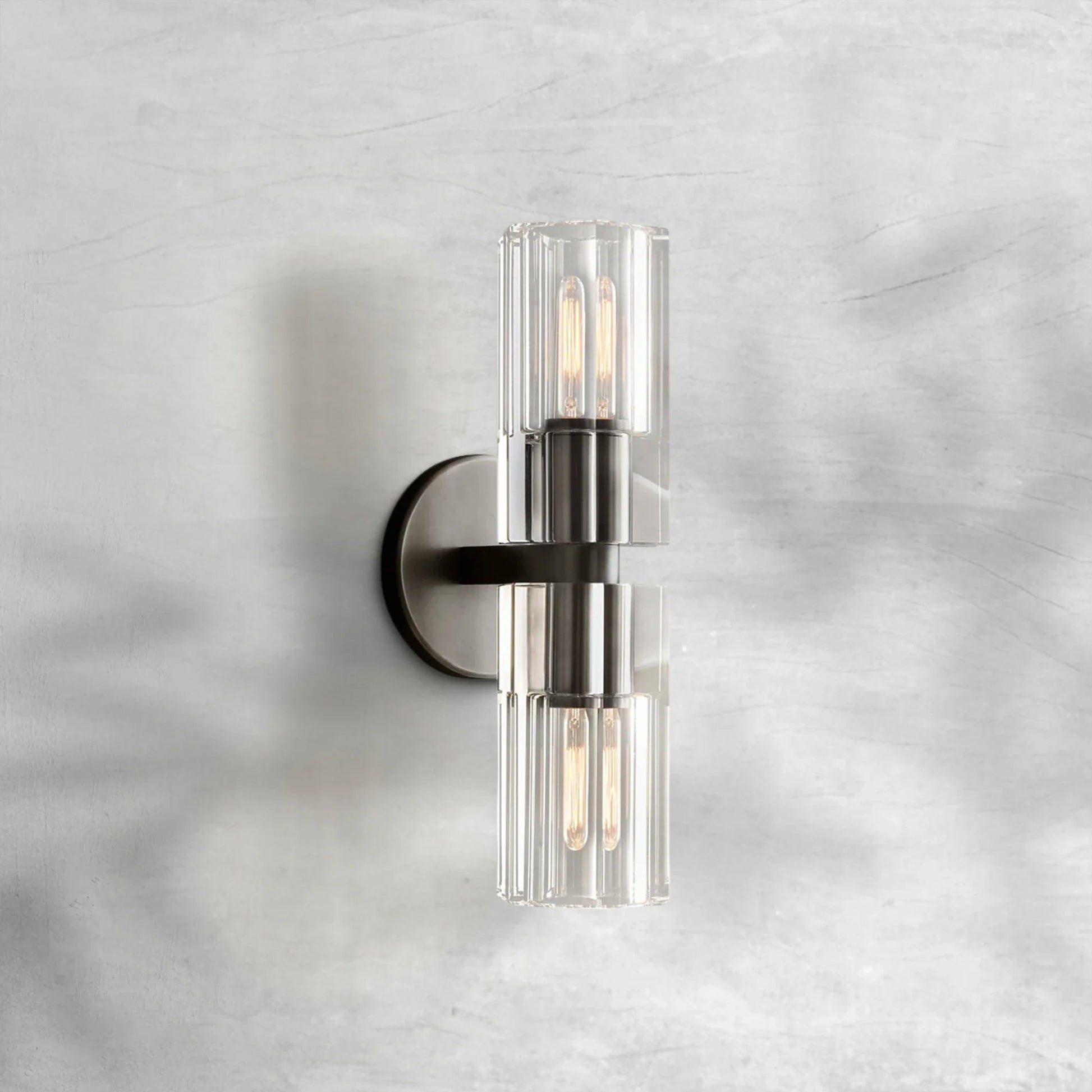 Auraline Crystal 2 Lights Wall Sconce - GILDLAMPS