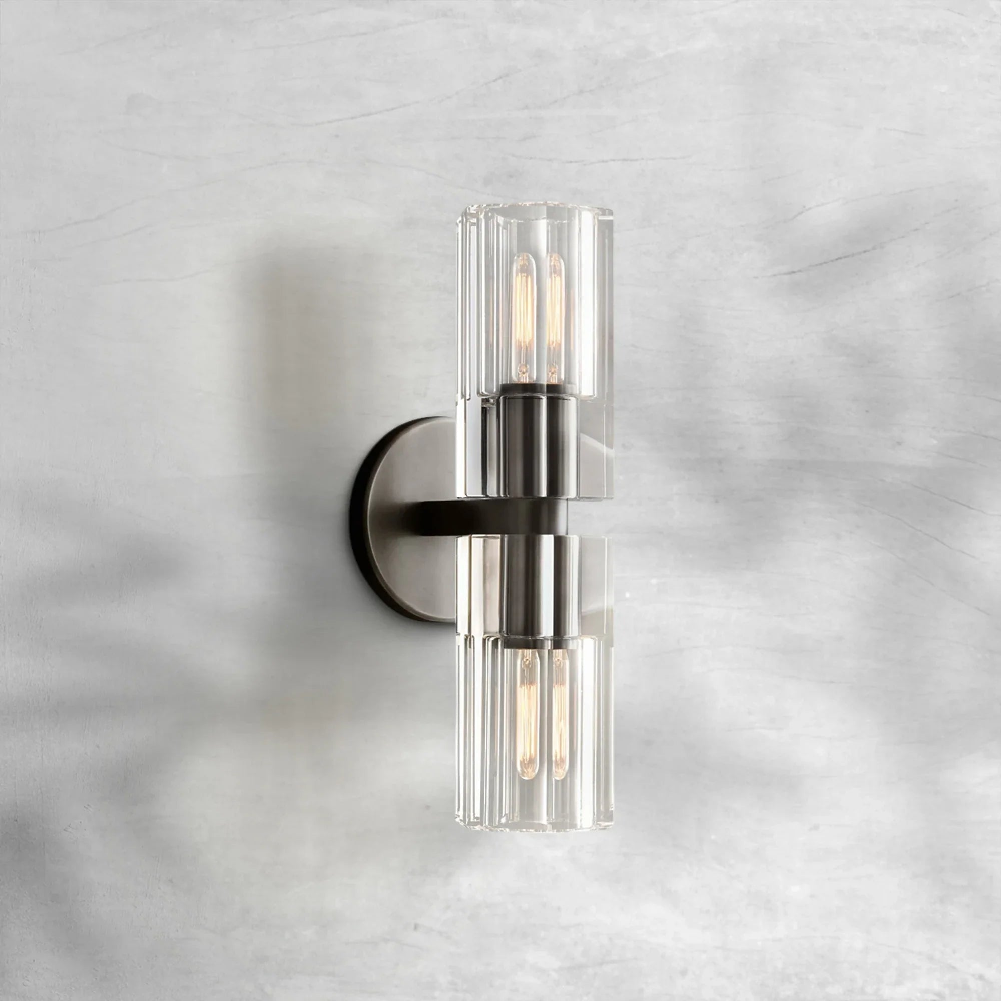 Auraline Crystal 2 Lights Wall Sconce - GILDLAMPS