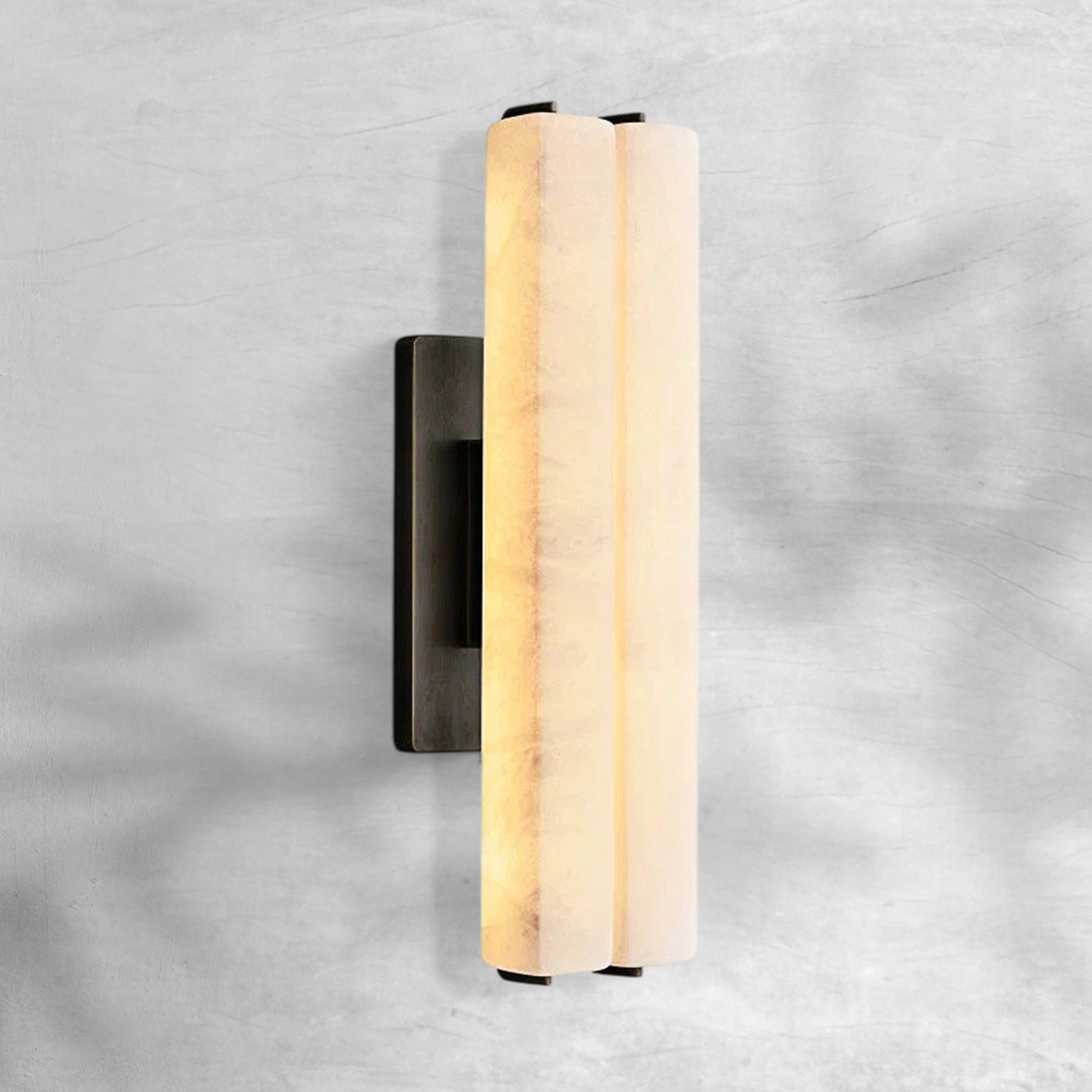 Aureon Alabaster Double Sconce - GILDLAMPS