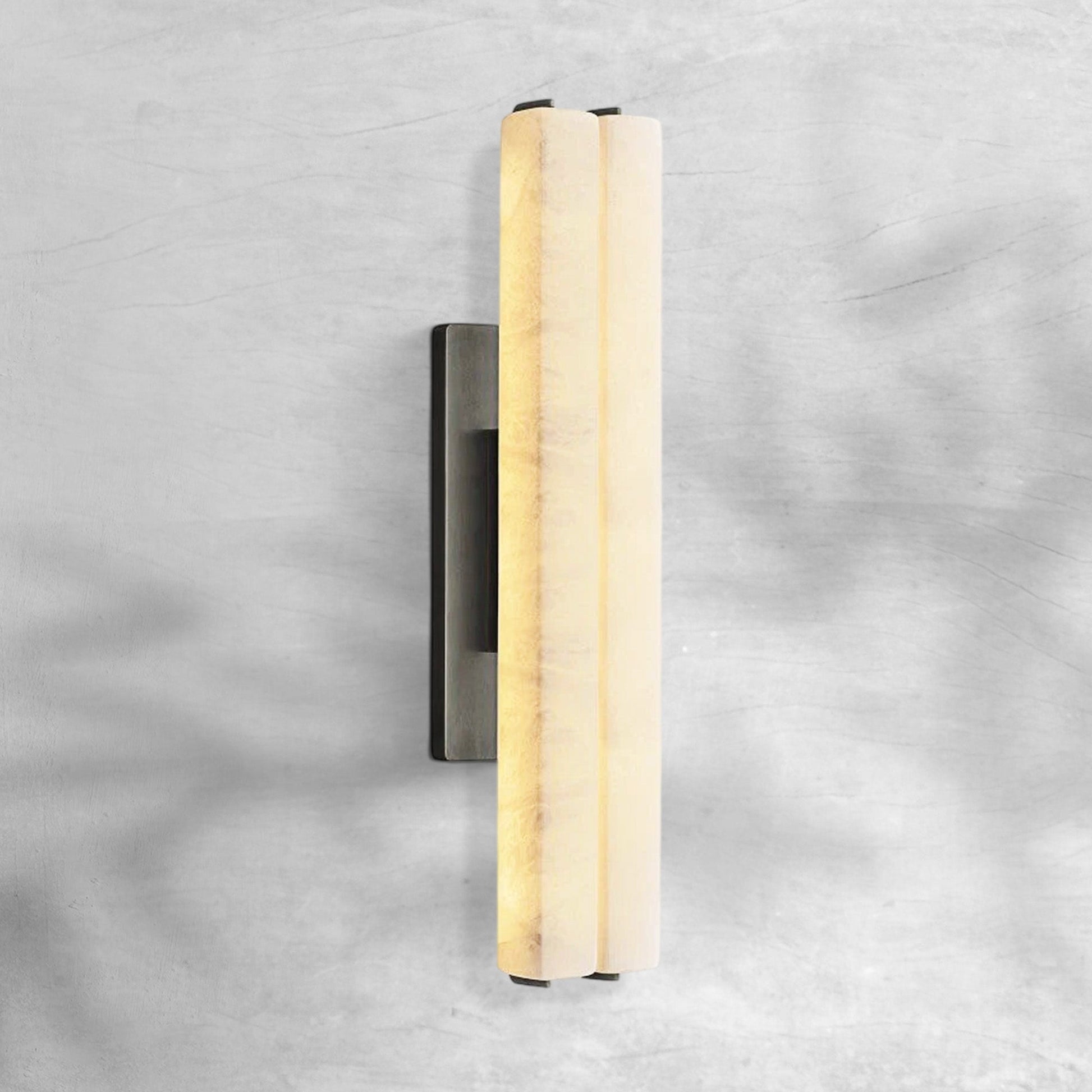 Aureon Alabaster Double Sconce - GILDLAMPS