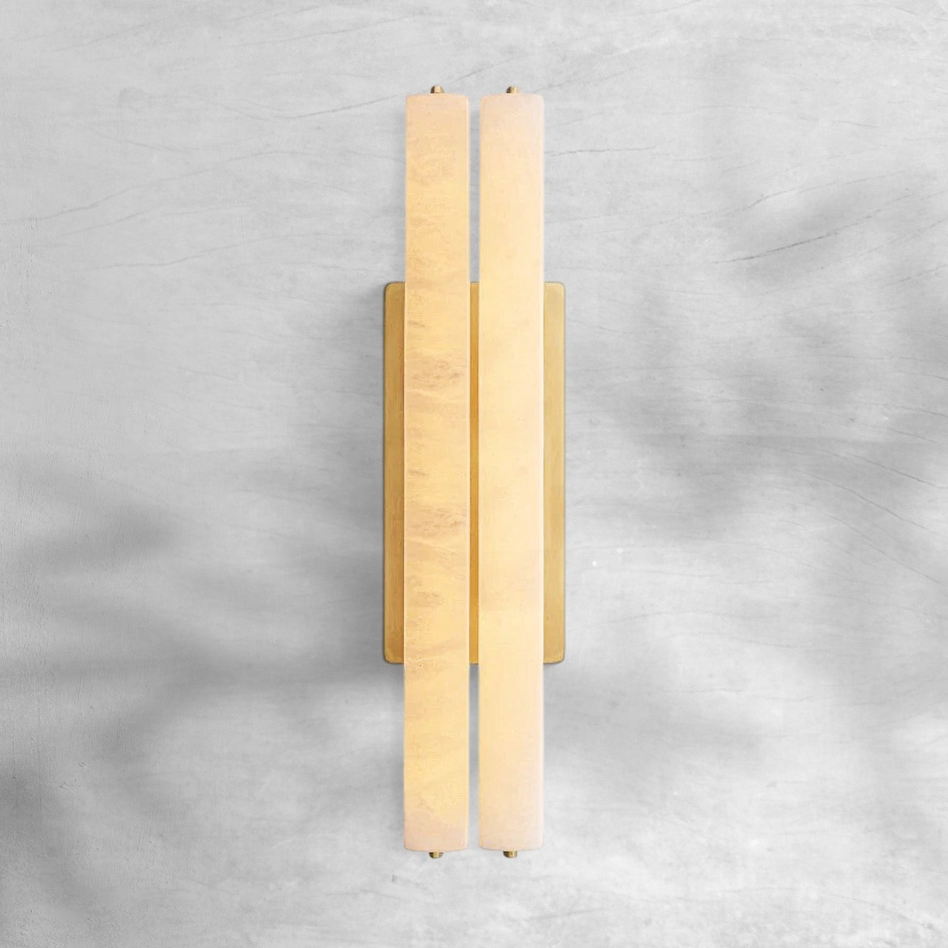 Aureon Alabaster Double Sconce - GILDLAMPS