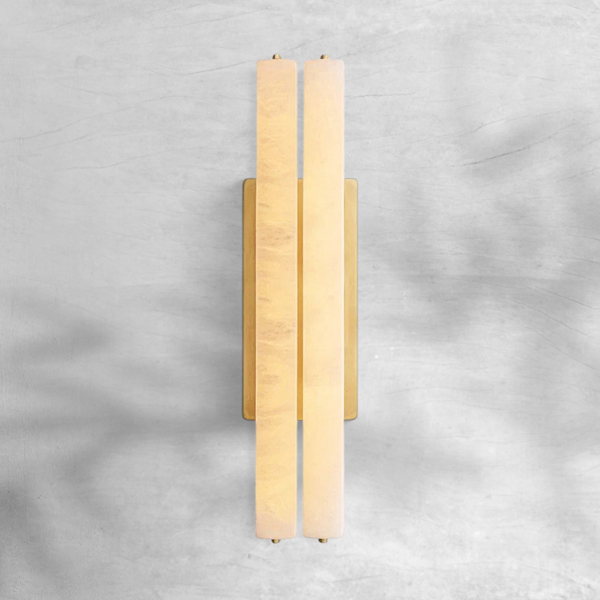 Aureon Alabaster Double Sconce - GILDLAMPS