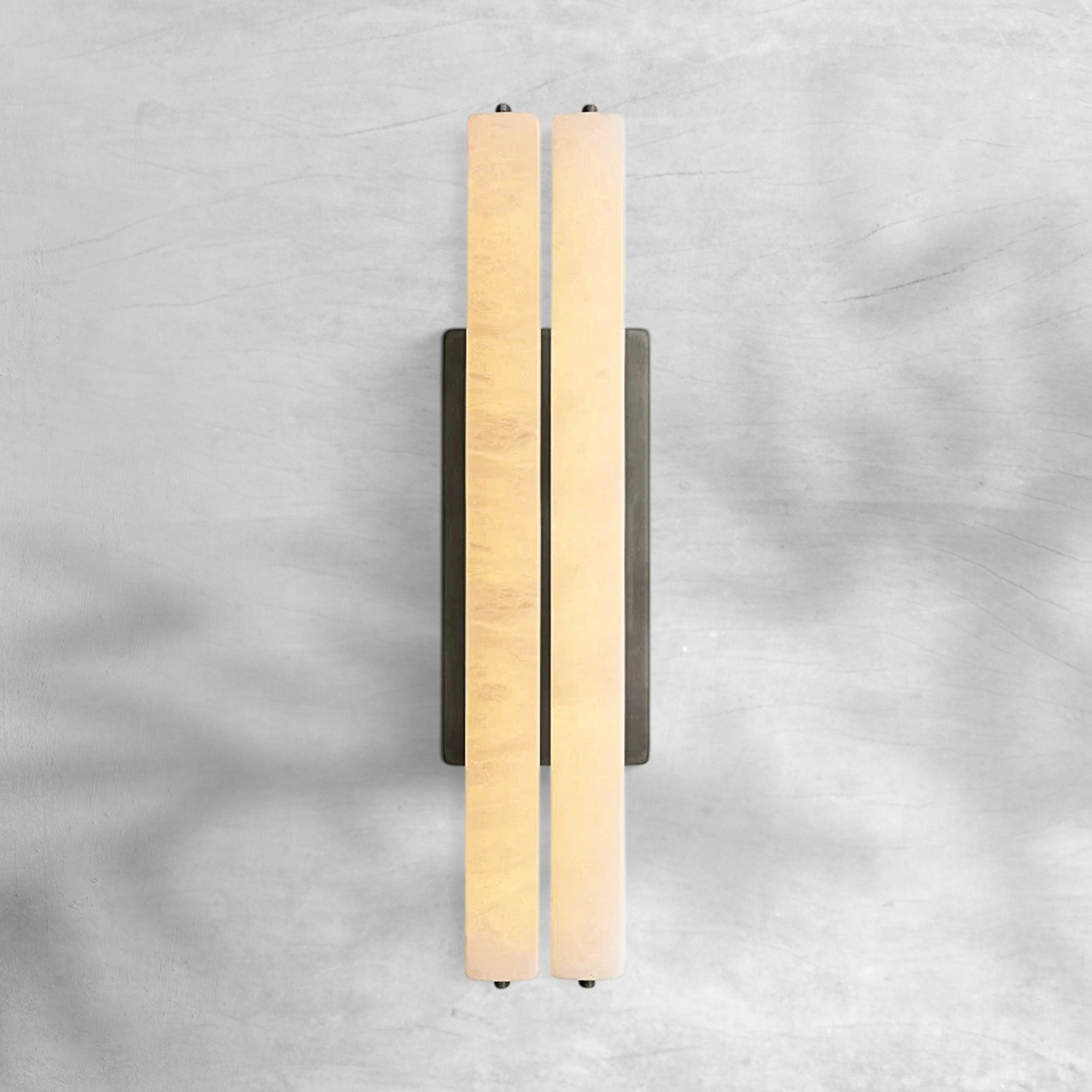 Aureon Alabaster Double Sconce - GILDLAMPS