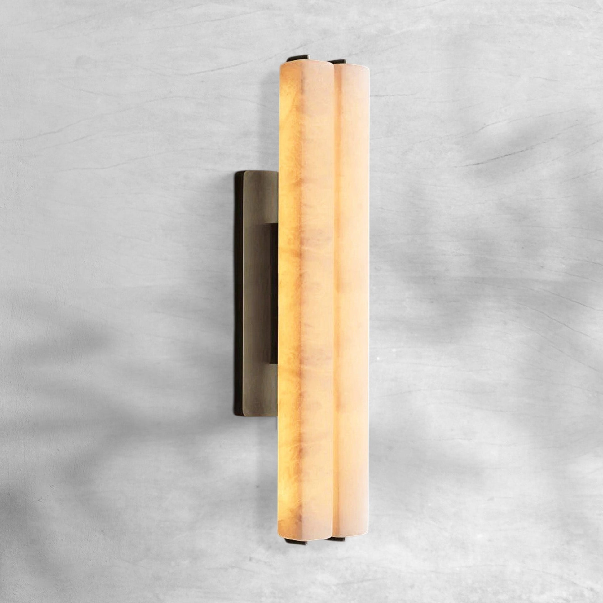 Aureon Alabaster Double Sconce - GILDLAMPS