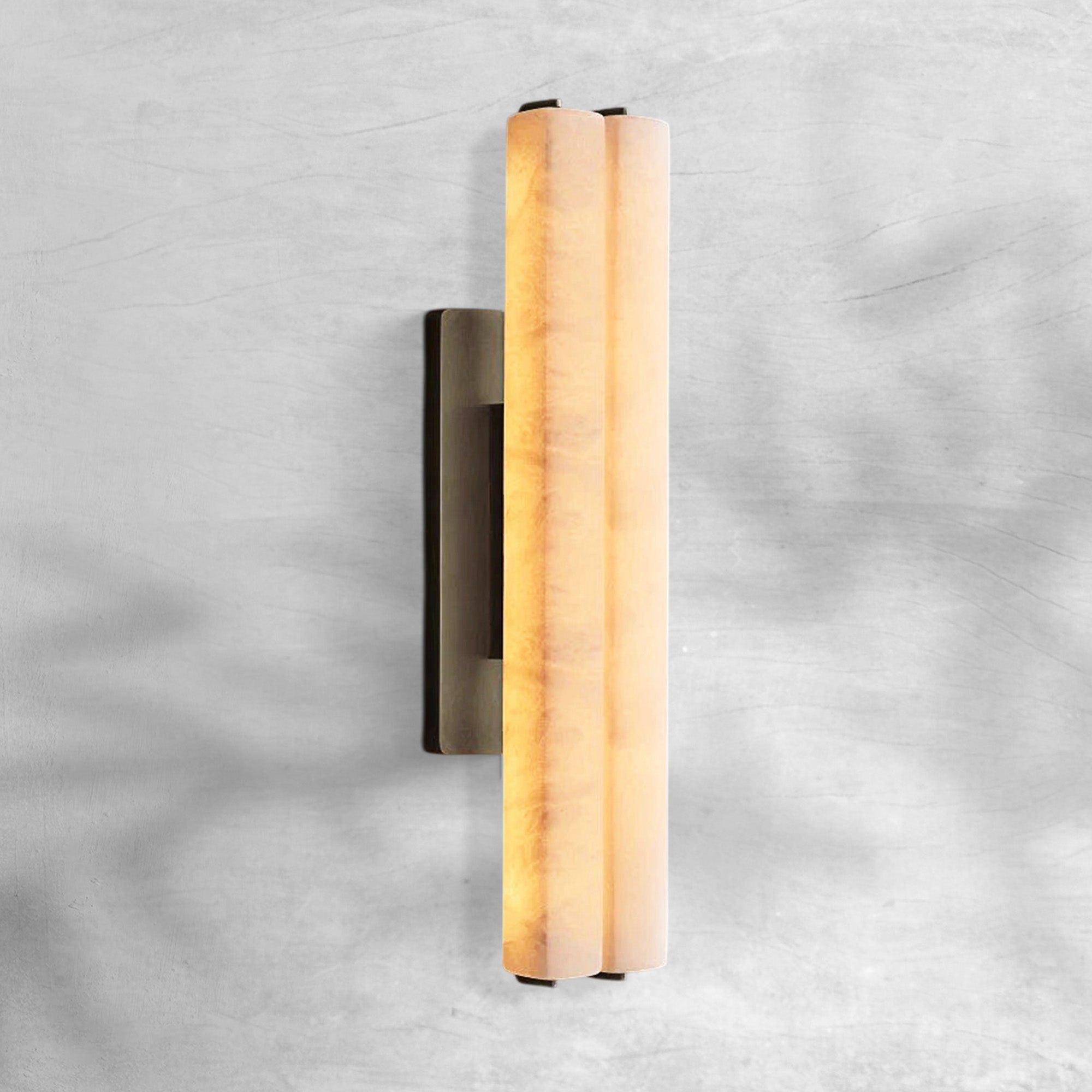 Aureon Alabaster Double Sconce - GILDLAMPS