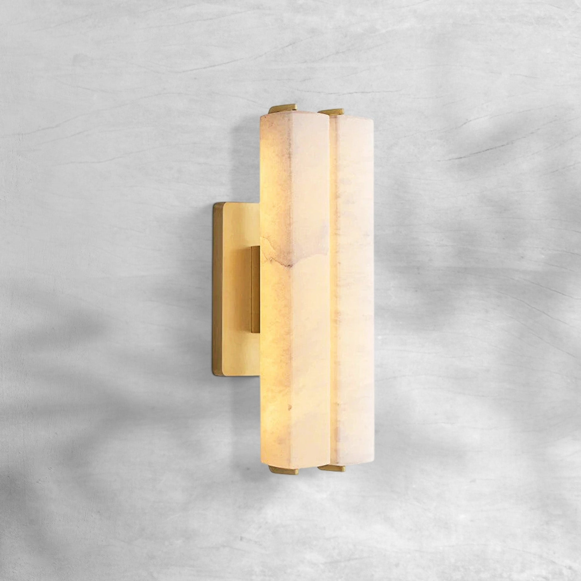 Aureon Alabaster Double Sconce - GILDLAMPS