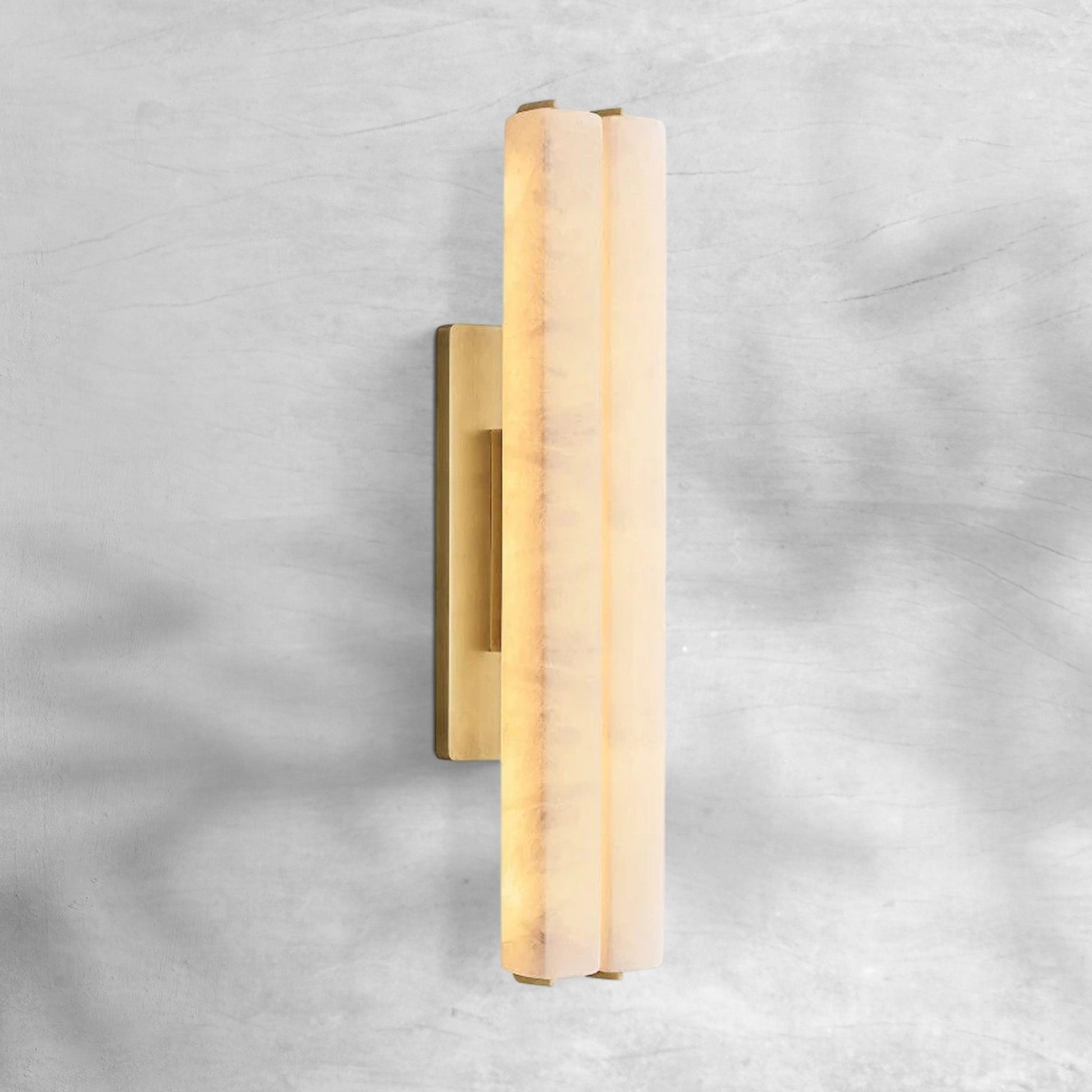 Aureon Alabaster Double Sconce - GILDLAMPS