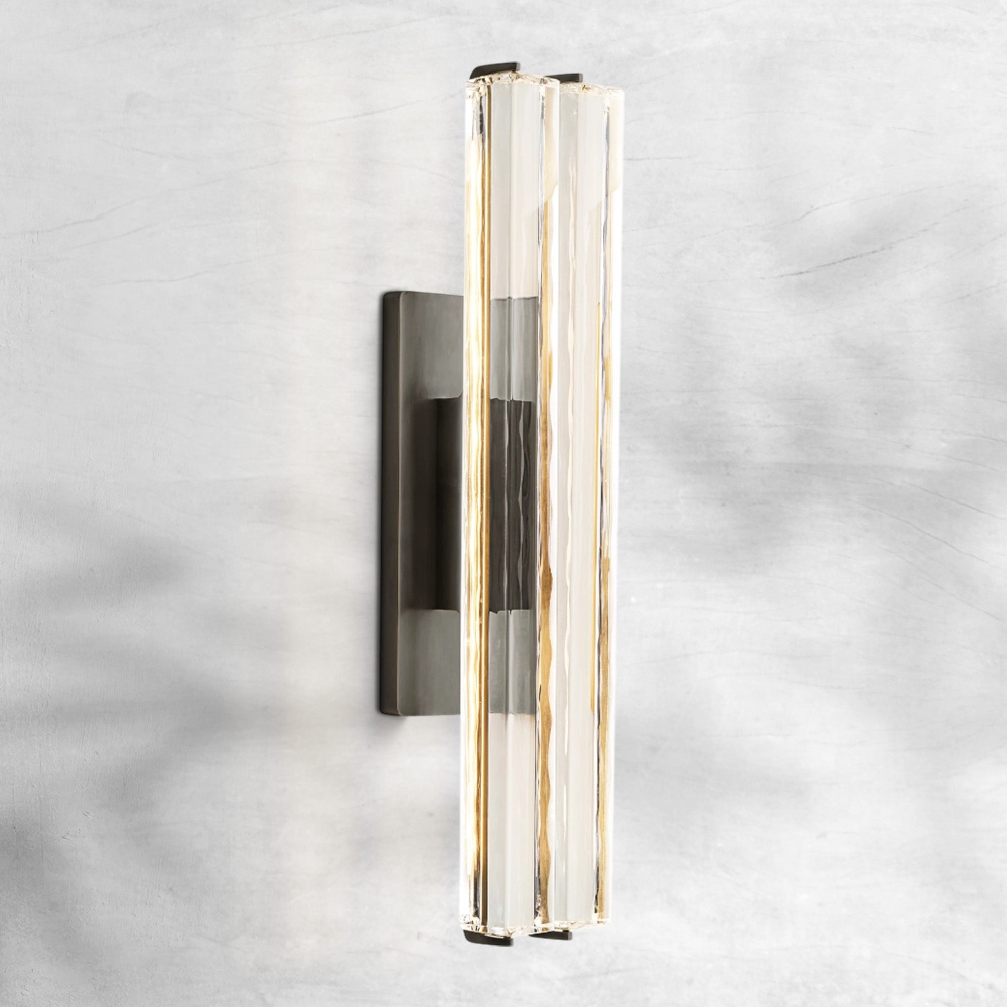 Aureon Crystal Double Sconce - GILDLAMPS