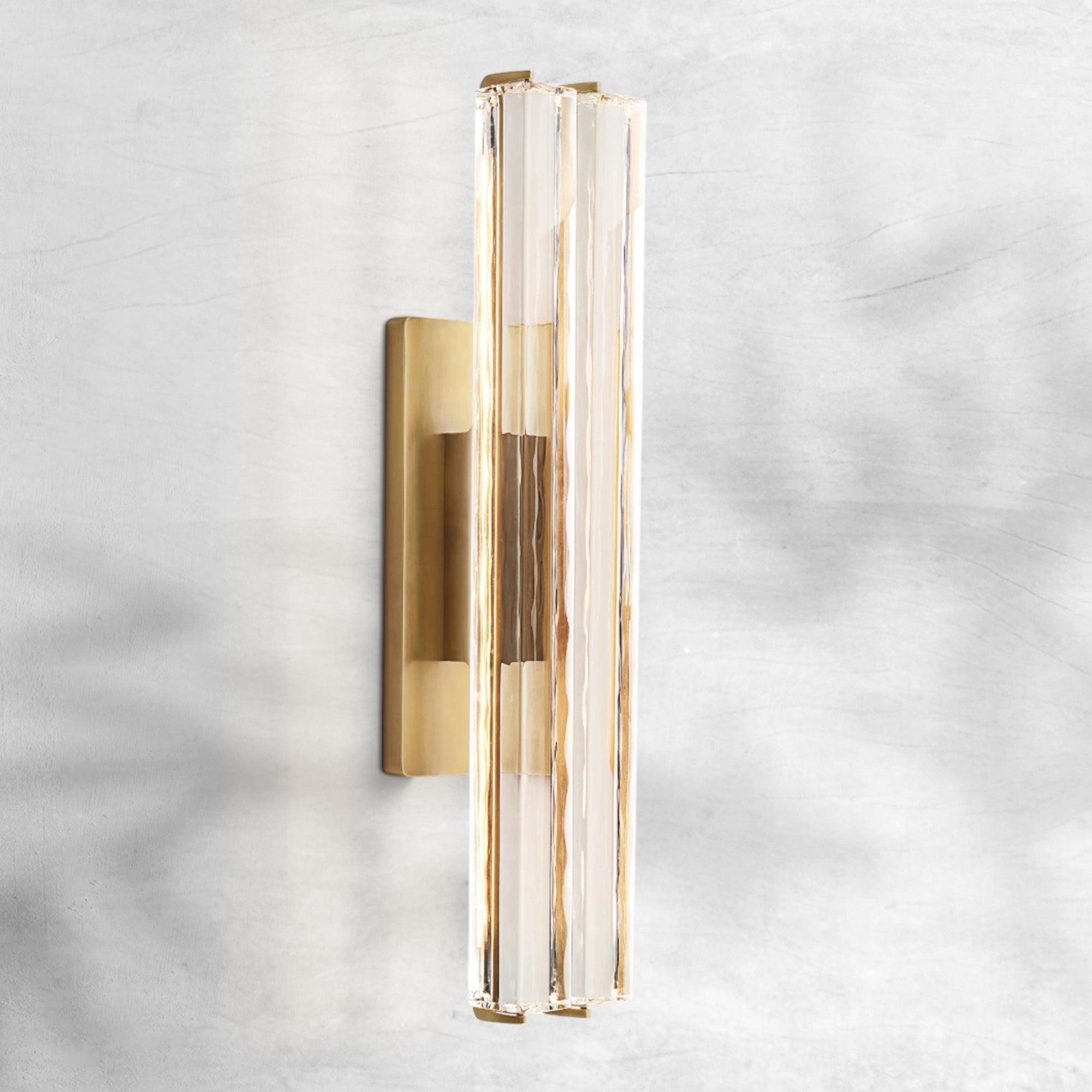 Aureon Crystal Double Sconce - GILDLAMPS
