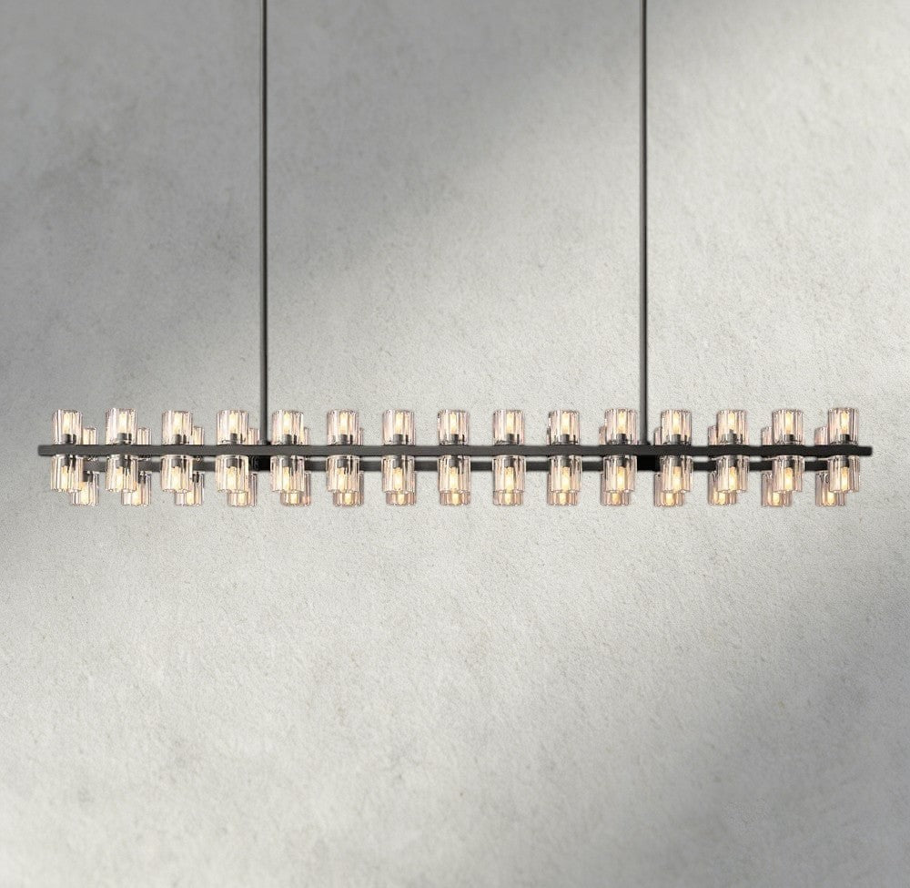 Avecho LED Rectangular Chandelier 54", 72" - GILDLAMPS