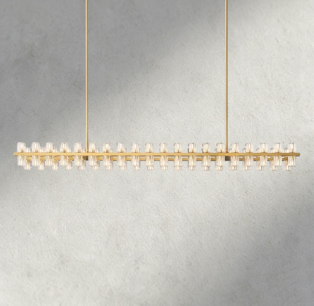 Avecho LED Rectangular Chandelier 54", 72" - GILDLAMPS