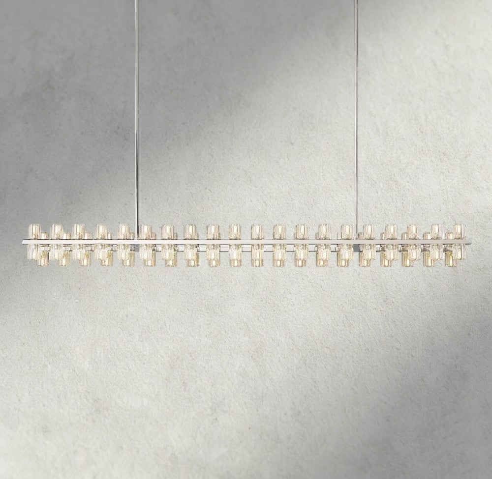 Avecho LED Rectangular Chandelier 54", 72" - GILDLAMPS