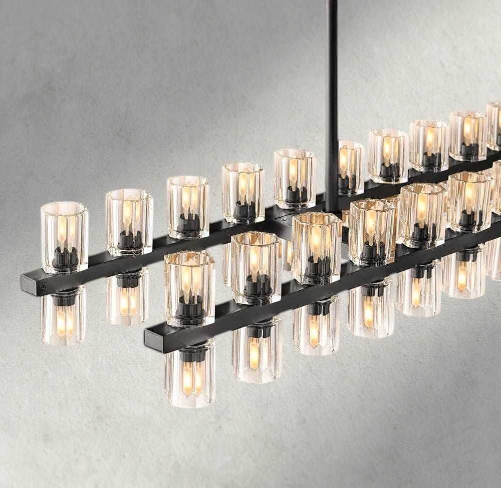 Avecho LED Rectangular Chandelier 54", 72" - GILDLAMPS