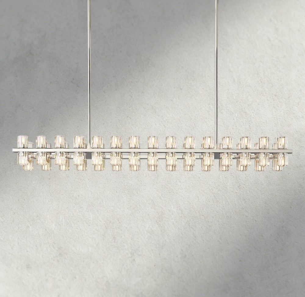 Avecho LED Rectangular Chandelier 54", 72" - GILDLAMPS