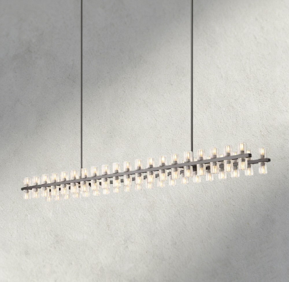 Avecho LED Rectangular Chandelier 54", 72" - GILDLAMPS