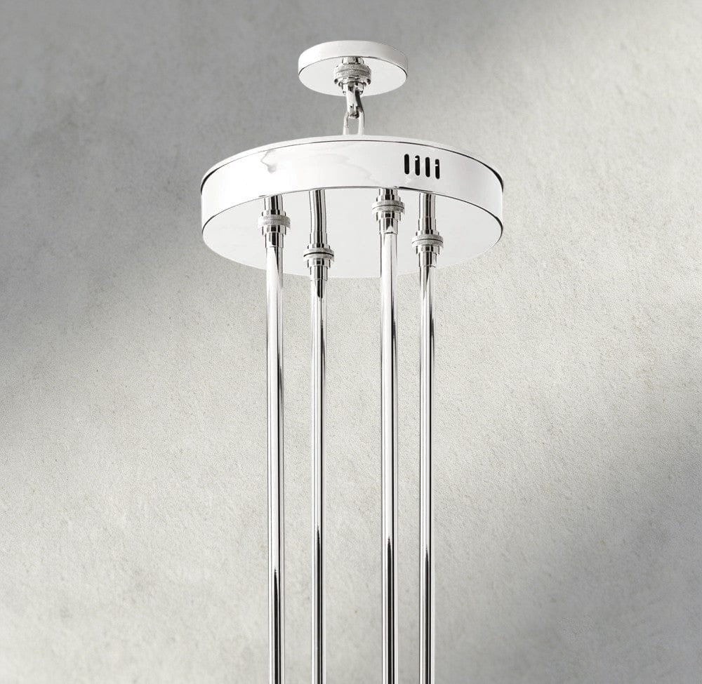 Avecho LED Round Two - Tier Chandelier 60" - GILDLAMPS