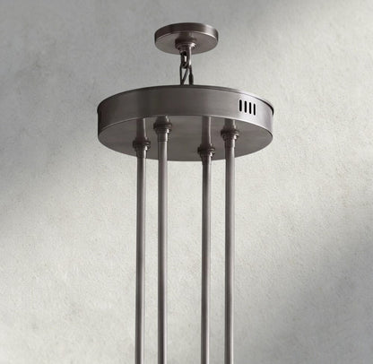 Avecho LED Round Two - Tier Chandelier 60" - GILDLAMPS