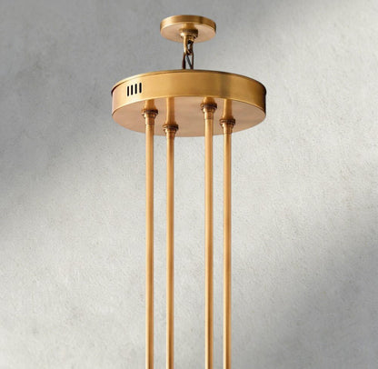 Avecho LED Round Two - Tier Chandelier 60" - GILDLAMPS