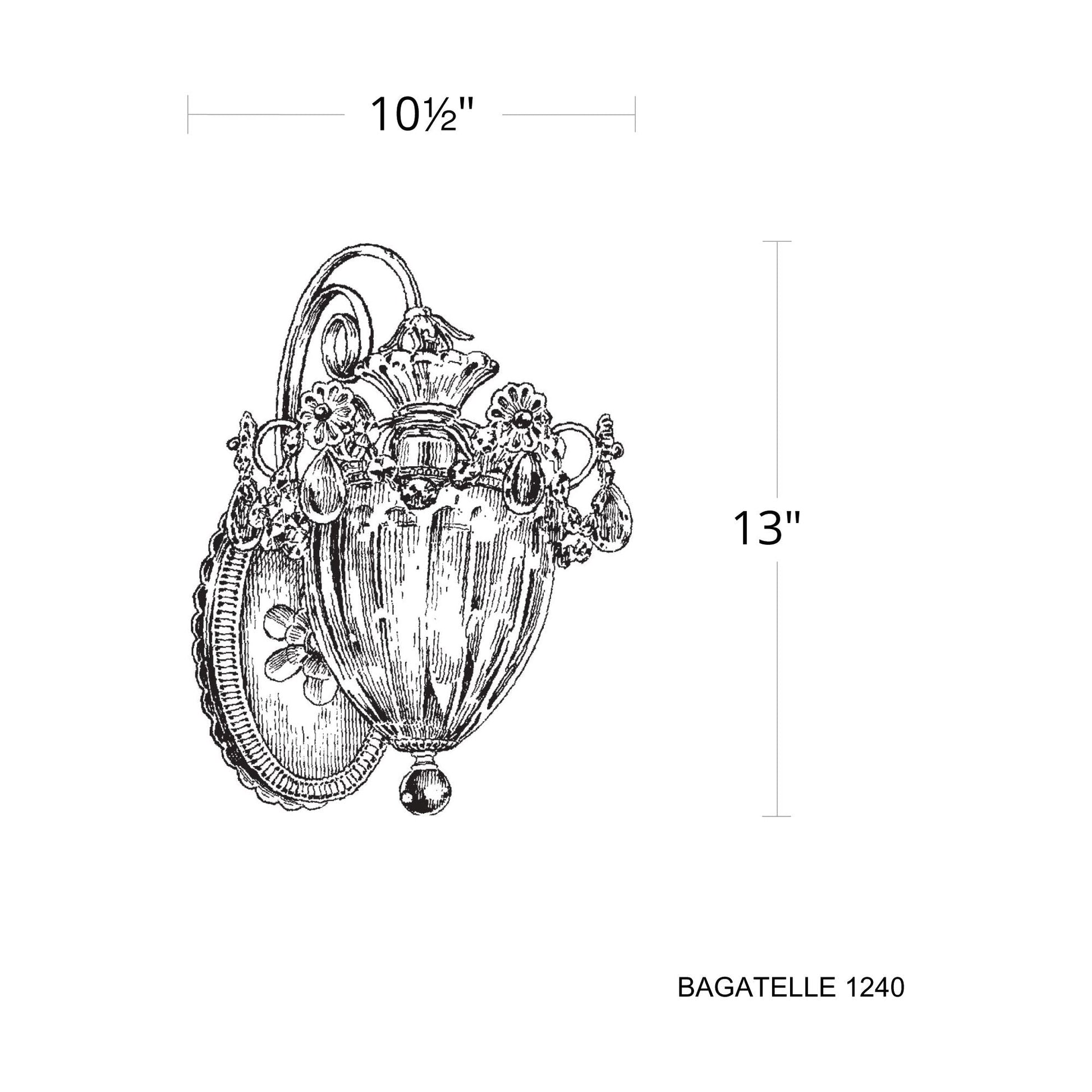 Bagatelle 1-Light Wall Sconce - GILDLAMPS