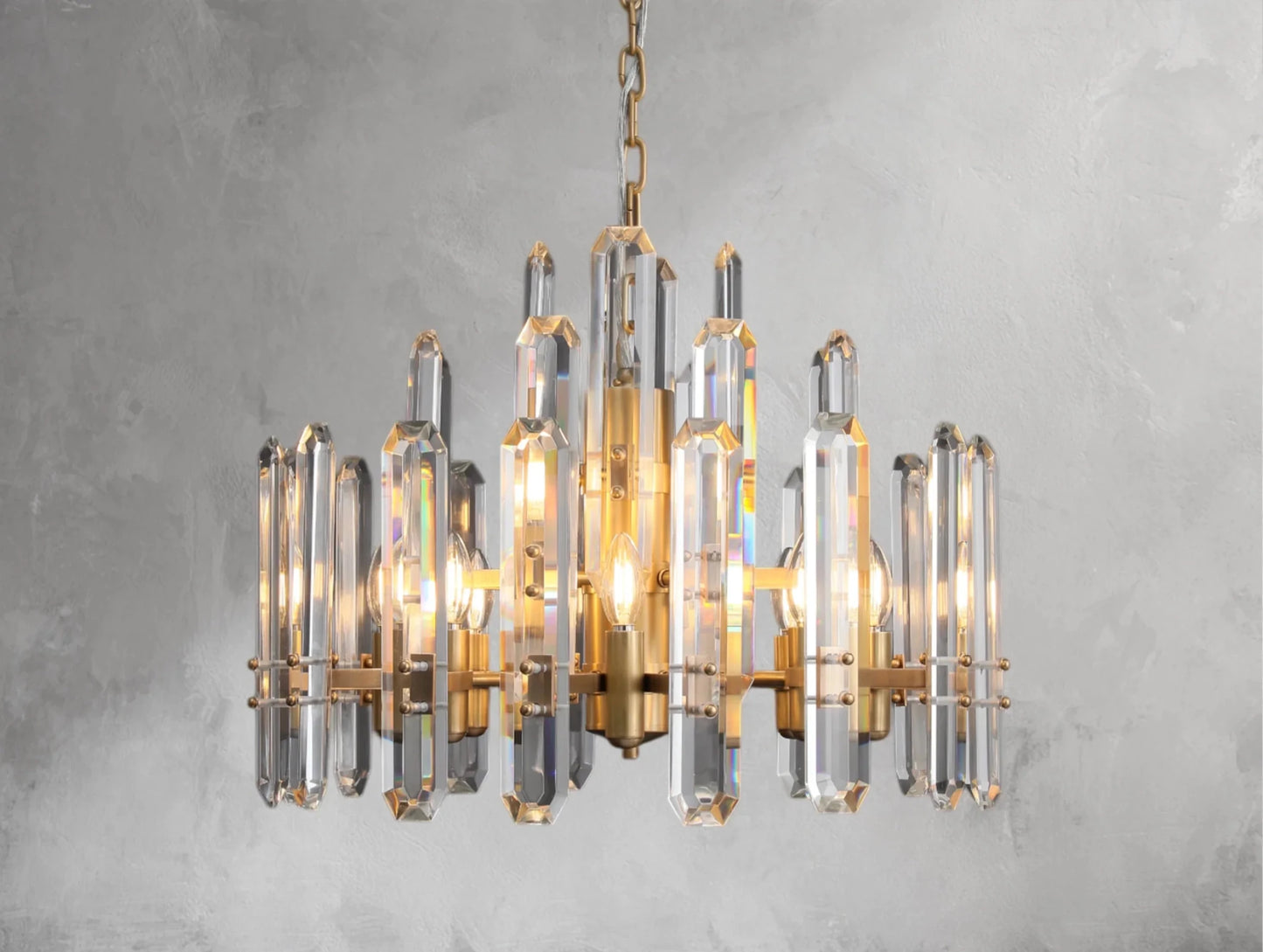 Baingham Round Chandelier - GILDLAMPS