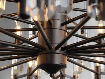 Baingham Round Chandelier - GILDLAMPS
