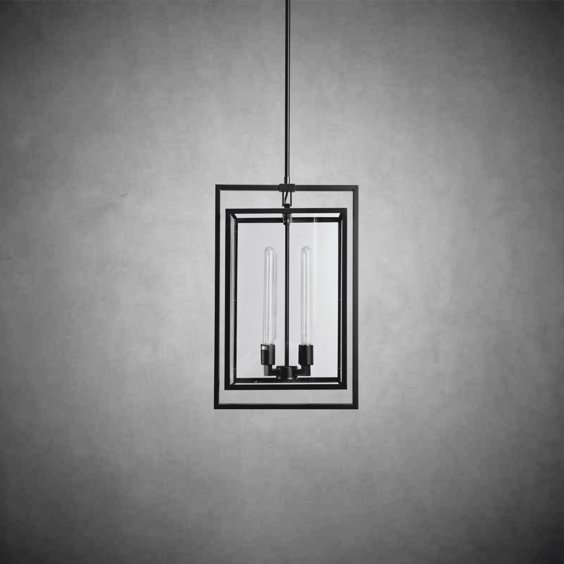 Baker Glass Lantern Modern Pendant 26''34'' - GILDLAMPS