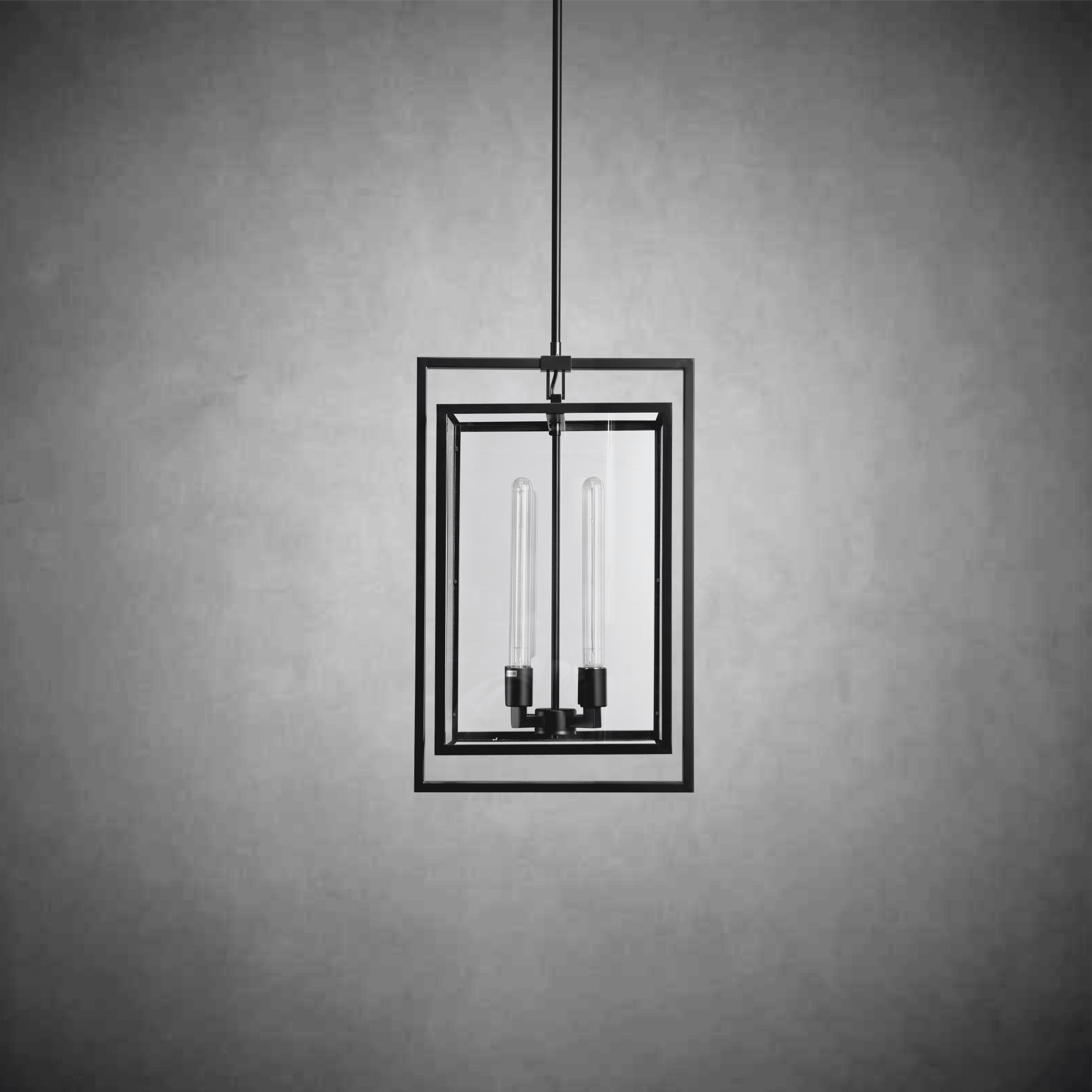 Baker Glass Lantern Modern Pendant 26''34'' - GILDLAMPS