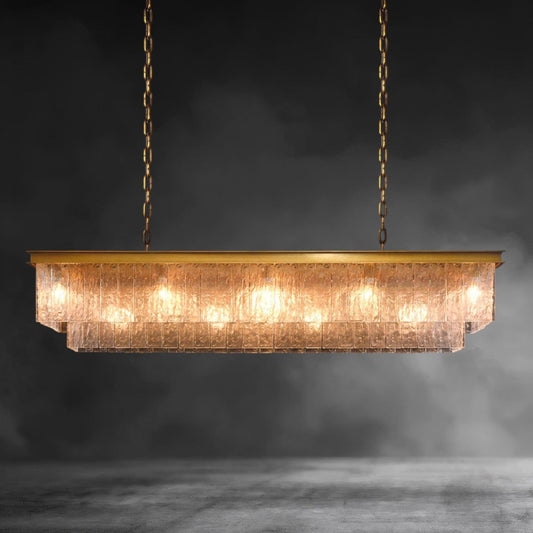 Bark Rectangular Pendant - GILDLAMPS