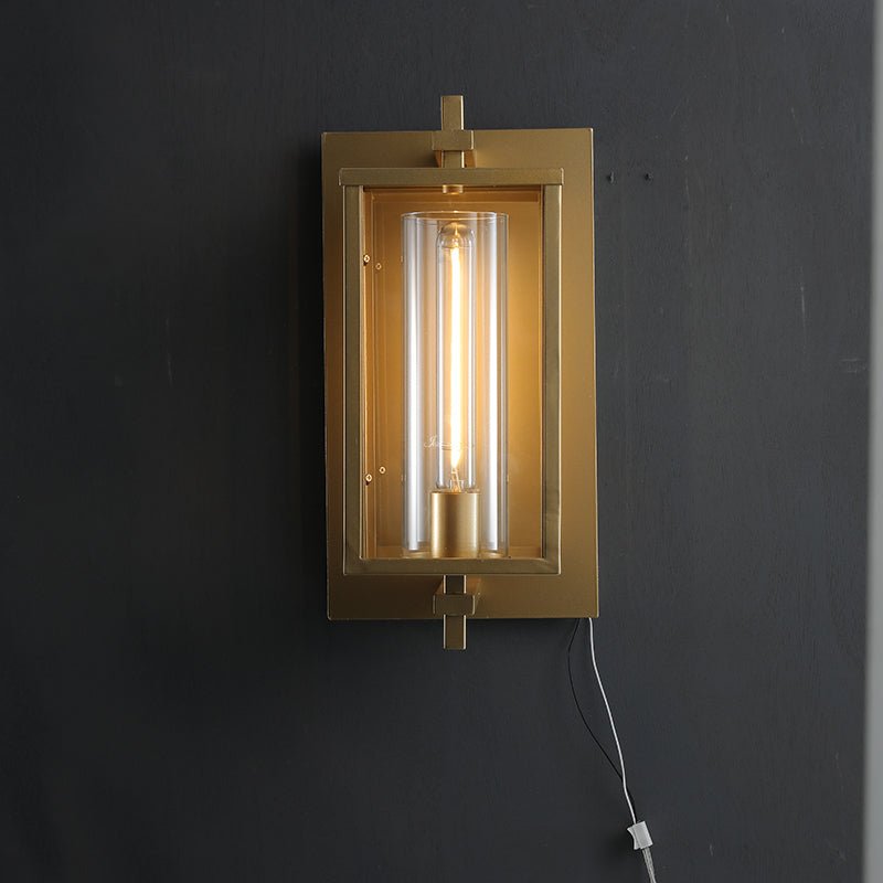 Bauros Outdoor Square Lantern Wall Sconce 18" - GILDLAMPS