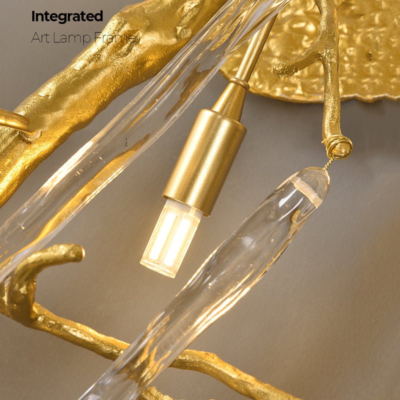 Beathe Light Crystal Branch Wall Sconce - GILDLAMPS