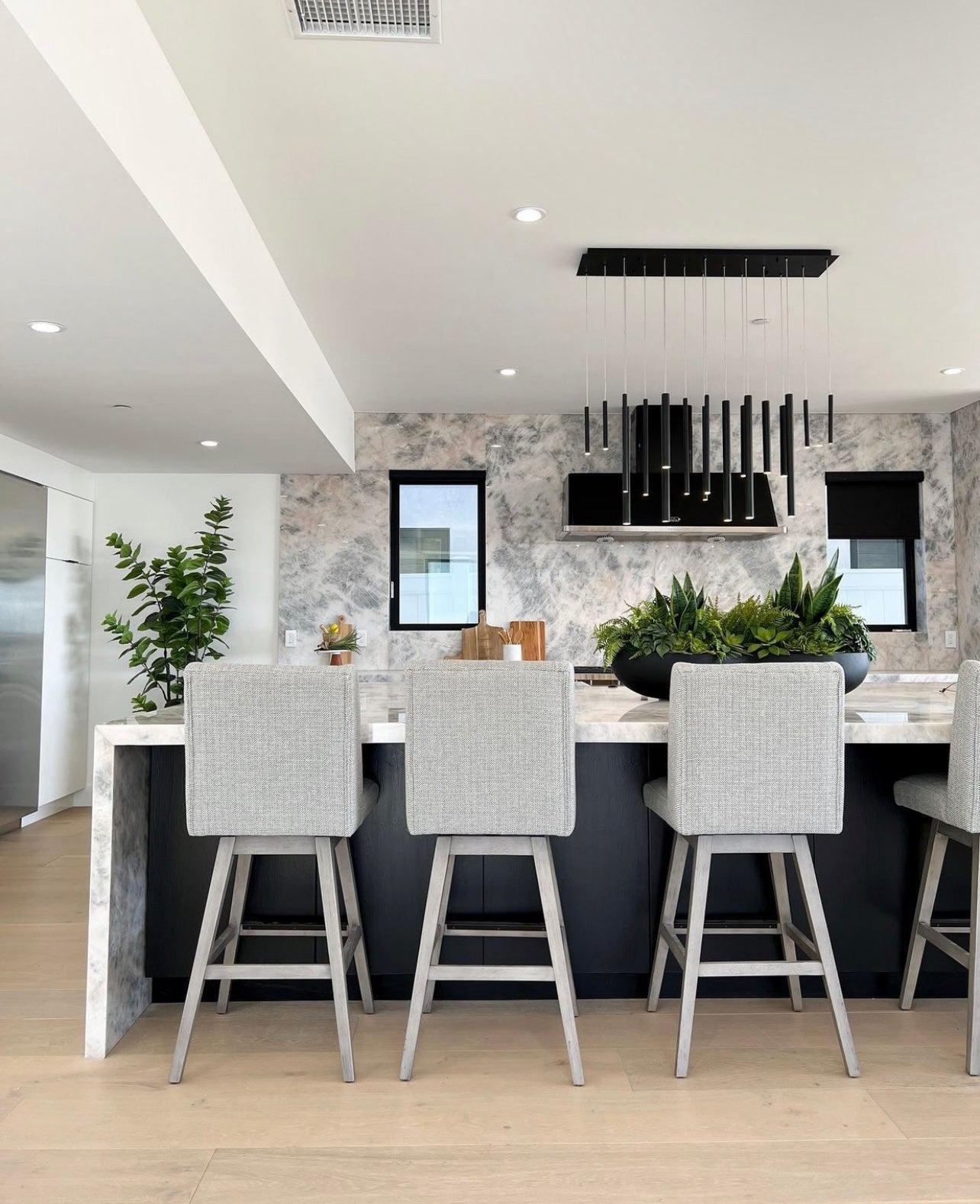 Bellini Rectangular Tubular Pendant Light Chandelier - GILDLAMPS