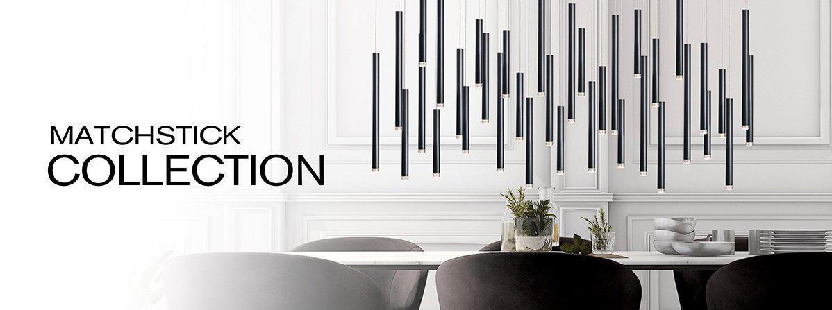 Bellini Round Metal Tubular Pendant Light Chandelier - GILDLAMPS