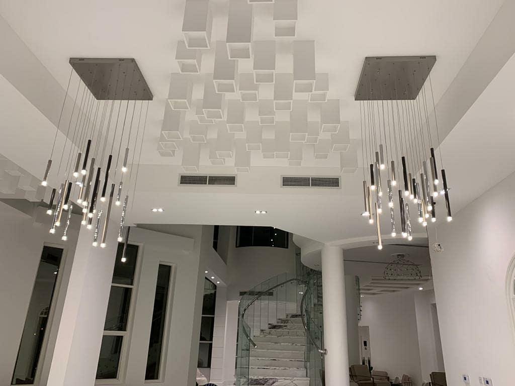 Bellini Square Tubular Pendant Light Chandelier - GILDLAMPS