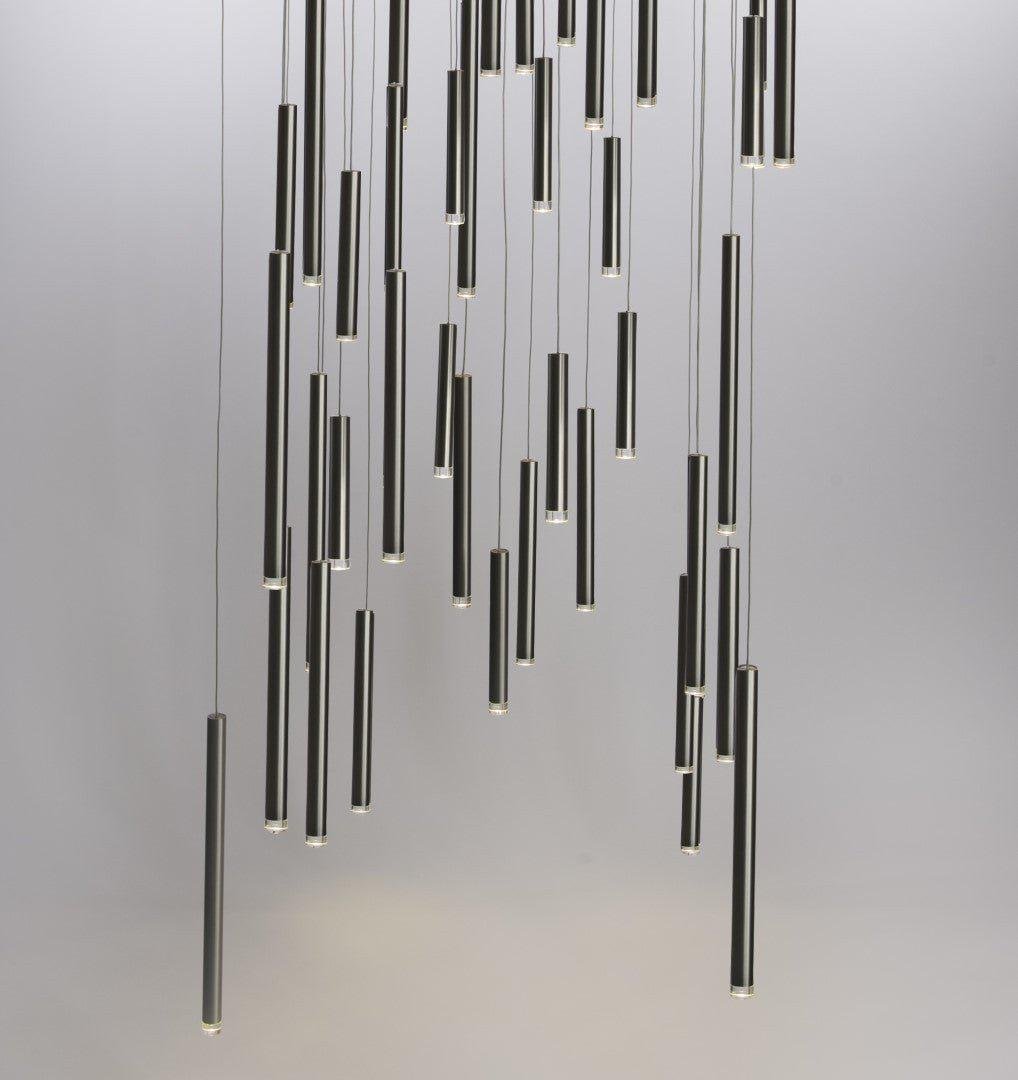 Bellini Square Tubular Pendant Light Chandelier - GILDLAMPS