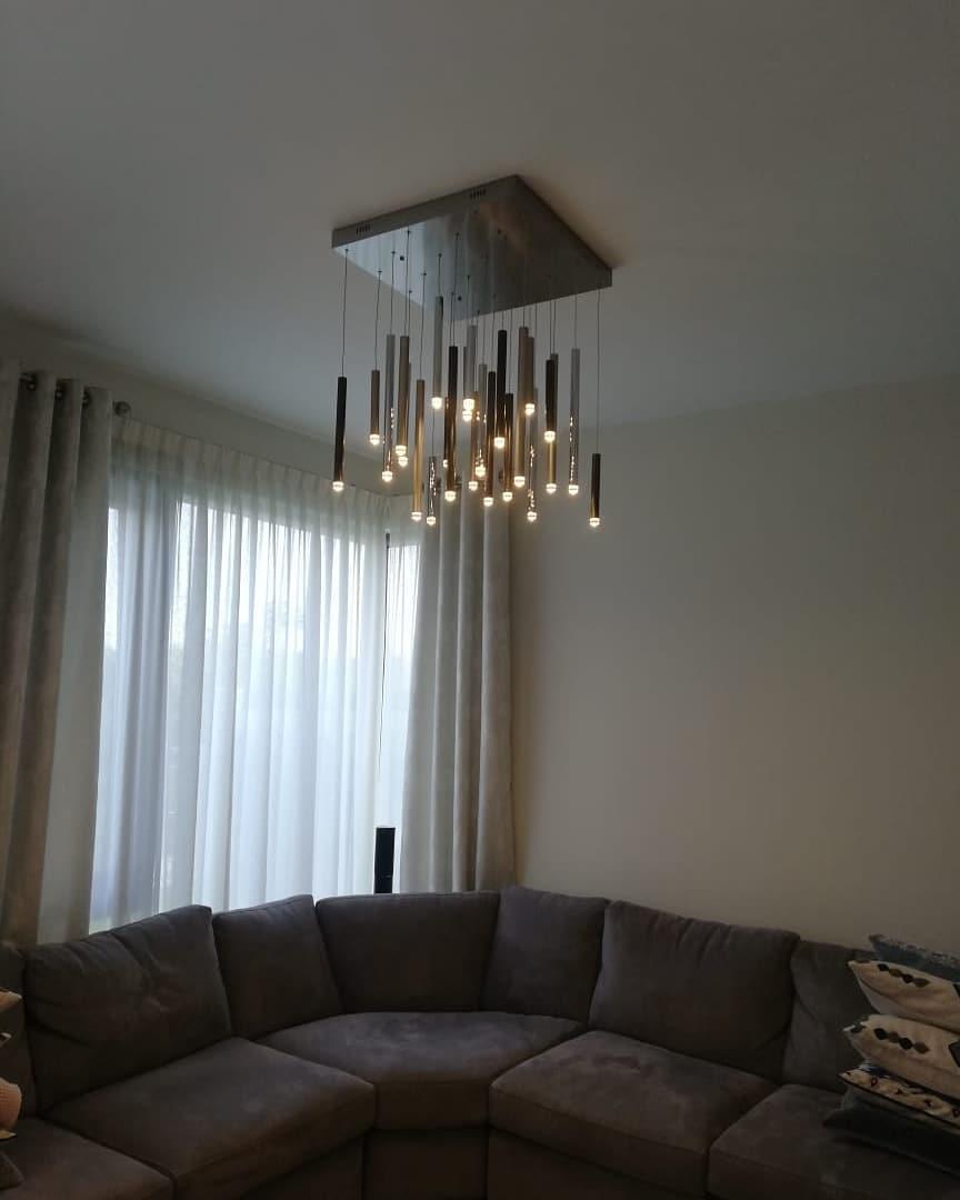 Bellini Square Tubular Pendant Light Chandelier - GILDLAMPS