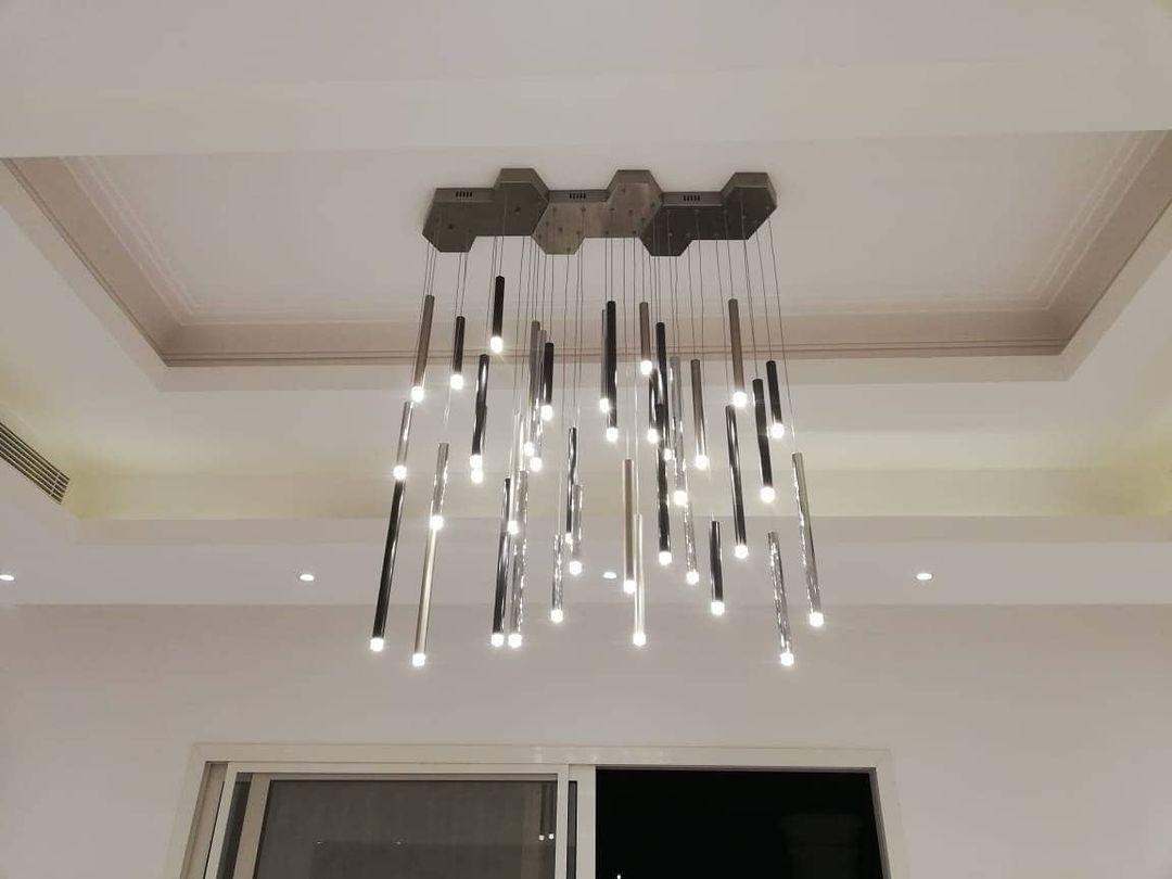 Bellini Square Tubular Pendant Light Chandelier - GILDLAMPS