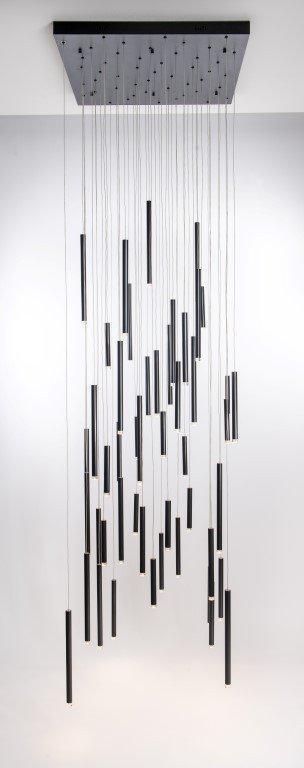 Bellini Square Tubular Pendant Light Chandelier - GILDLAMPS