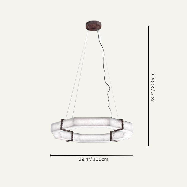 Belos Alabaster Chandelier - GILDLAMPS