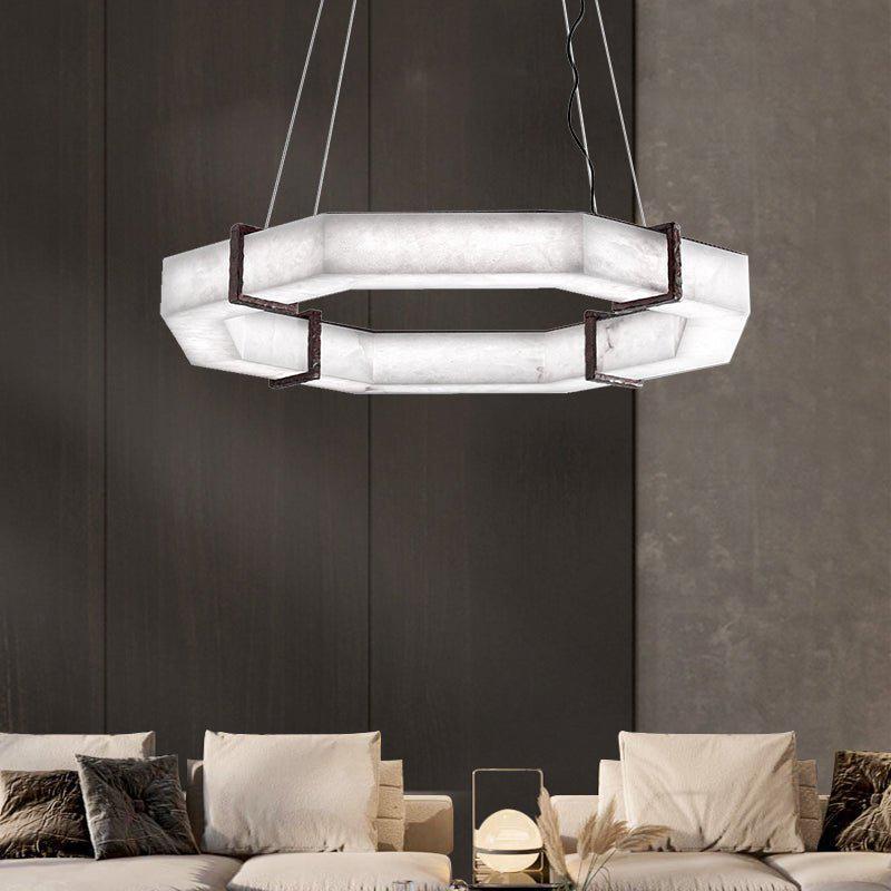 Belos Alabaster Chandelier - GILDLAMPS