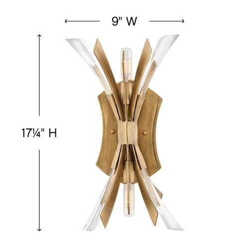 Bergamots 2 Lights Wall Sconce - GILDLAMPS