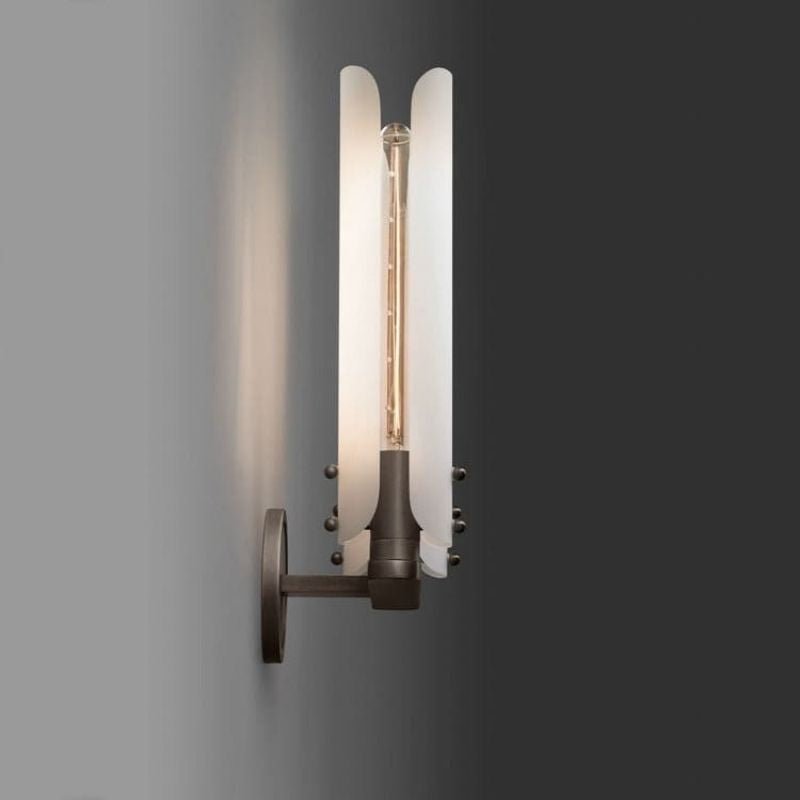 Beryl Double White Glass Shard Wall Light - GILDLAMPS