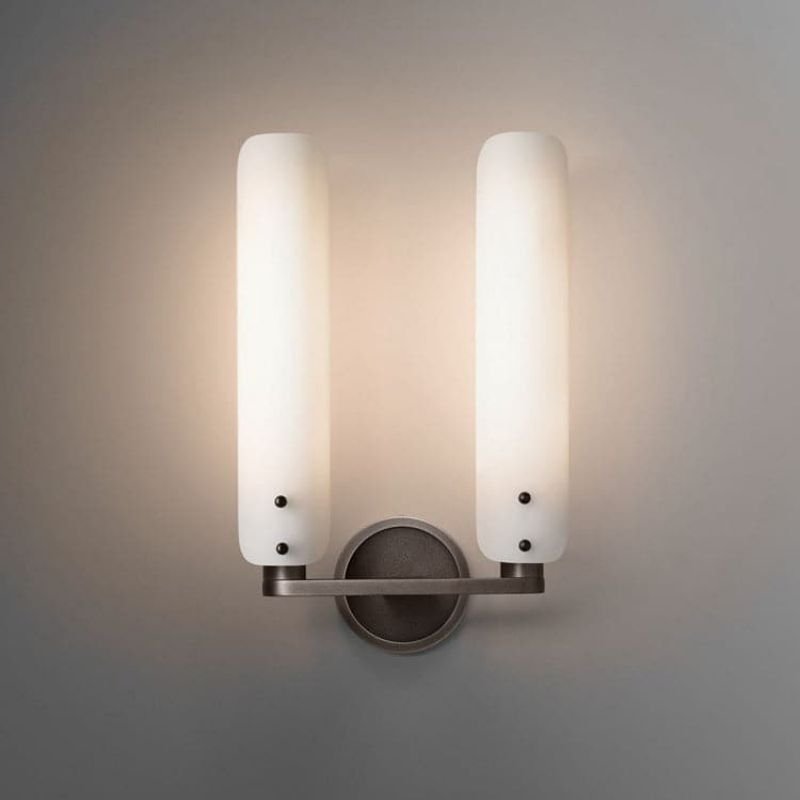 Beryl Double White Glass Shard Wall Light - GILDLAMPS
