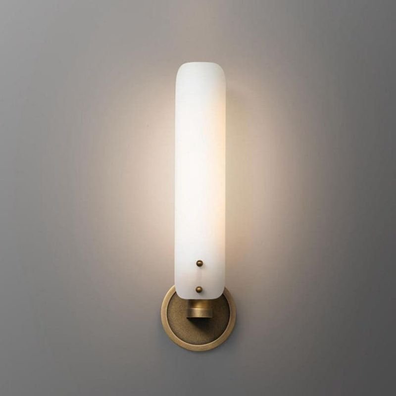 Beryl Single Layer White Glass Wall Light - GILDLAMPS