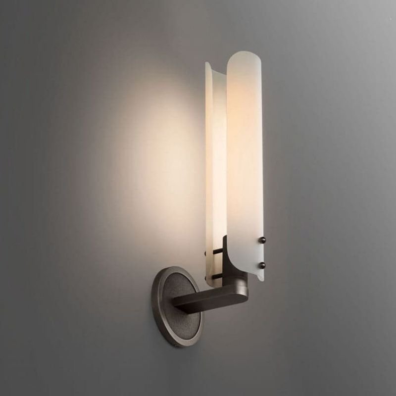Beryl Single Layer White Glass Wall Light - GILDLAMPS